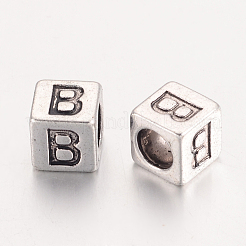 Tibetische Stil Legierung Großlochperlen&nbsp;LS-X-MPDL-R037-B-NR