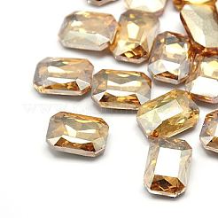 Cabochons strass di vetro pointed back &nbsp;RGLA-A017-10x14mm-M