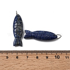 Резные подвески из натурального окрашенного лазурита&nbsp;G-G314-01P-05