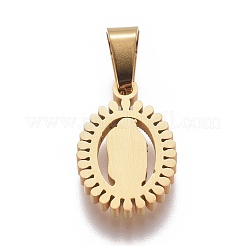 Подвески из нержавеющей стали 304 «Леди Гваделупская»&nbsp;STAS-F223-21G-A