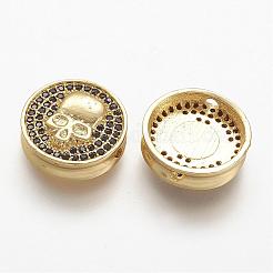 Perline zirconi micro pave  in ottone&nbsp;ZIRC-N025-27-M2