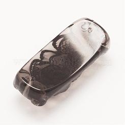 Резные соединители из натурального обсидиана&nbsp;G-G660-63