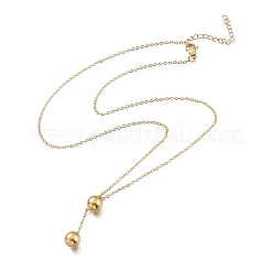 Ensembles de bijoux avec pendentif boule en acier inoxydable 304&nbsp;SJEW-M097-08G