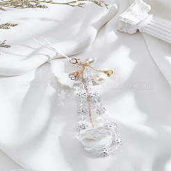 1шт хрустальный цветок подвеска мобильный ремешок&nbsp;AJEW-LP0001-13