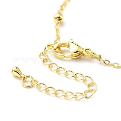 Collana pendente carrozza zucca in zirconi cubici con perline di cristallo sintetico&nbsp;NJEW-G016-01B