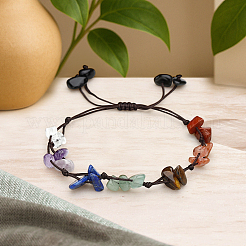 1шт. браслеты из плетеных бусин из натуральных и синтетических смешанных драгоценных камней&nbsp;BJEW-LP0002-30