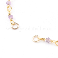 Цепочки из натурального камня ручной работы из бисера изготовление браслетов&nbsp;AJEW-JB00907