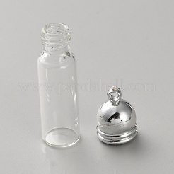 Подвески из прозрачного стекла в виде бутылки желаний&nbsp;FIND-WH0432-82C-P