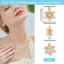 16 шт. Латунные подвески с микропаве&nbsp;KK-BBC0017-23