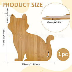 Katze Holz Schneidebrett Handwerk&nbsp;AJEW-WH0554-67C