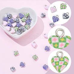 40 pièces 4 styles breloques en pâte polymère faites à la main&nbsp;CLAY-SC0002-91A