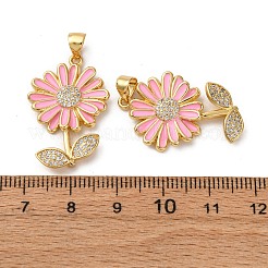 Латунные микро проложить кубического циркония подвески&nbsp;KK-D390-19G-01B