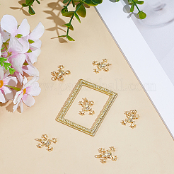 Подвески из кубического циркония с покрытием из латуни&nbsp;KK-DR0001-51