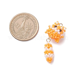 Подвески в виде кошек из стеклянных бусин&nbsp;PALLOY-MZ01020-02