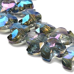 Стеклянные бусины с гальваническим покрытием &nbsp;EGLA-P066-03A-FR03