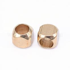 Perline di distanziatore in ottone&nbsp;KK-F713-20C-2.5x2.5mm