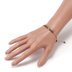 Bracelets de perles de nylon tressés réglables&nbsp;BJEW-JB05504