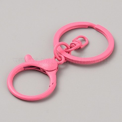 Застежки для ключей из окрашенного цинкового сплава&nbsp;FIND-CJC0011-41E