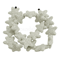 Brins de perles de pierre de lave naturelle&nbsp;G915-1