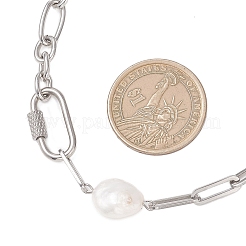 Цепочки и цепочки-скрепки из нержавеющей стали 304 с рисунком Фигаро&nbsp;NJEW-JN05834