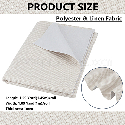Polyester- und Leinenstoff&nbsp;DIY-WH0750-189C