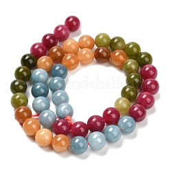 Natürliche weiße Jade perlen Stränge&nbsp;X-G-Z097-A01-8mm-C