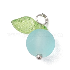 7 шт. 7-х цветные подвески из матового стекла&nbsp;PALLOY-JF04087-02