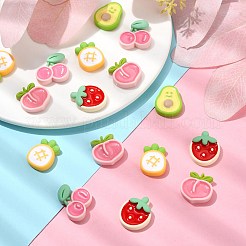 25шт 5 стиля непрозрачные кабошоны из смолы&nbsp;RESI-CJ0003-79