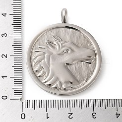 Anlaufgeschützte Anhänger aus 304er Edelstahl&nbsp;STAS-C086-06D-P