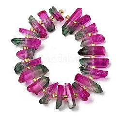 Гальванические природный кристалл кварца бусы пряди&nbsp;G-F800-D09