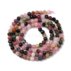 Нити из натуральных разноцветных турмалиновых бусин&nbsp;X-G-R362-11