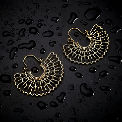 Серьги-кольца из чешского сплава в стиле ретро&nbsp;LS-EJEW-TAC0003-03AG