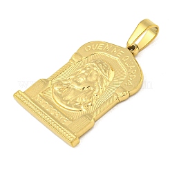 Pendentifs en acier inoxydable 304 avec placage ionique (IP)&nbsp;STAS-B071-02D-04G