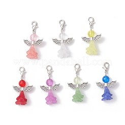 Подвесные украшения в виде ангелов из прозрачного акрила&nbsp;HJEW-JM04125