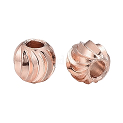 Набор круглых рифленых прокладок из латуни с вакуумным покрытием pvd&nbsp;KK-LS0001-10C-RG