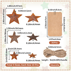 Звездная ржавчина железо большие подвески&nbsp;IFIN-GF0001-10B