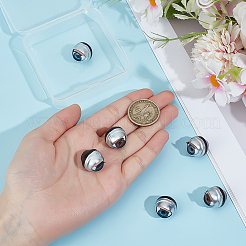 3 пара двухцветных железных и полистироловых глаз для кукол-питомцев&nbsp;DIY-PH0031-58B