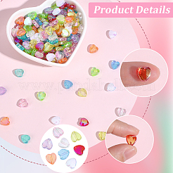 500pcs 10 Farben transparente Acrylperlen&nbsp;TACR-PA0001-31