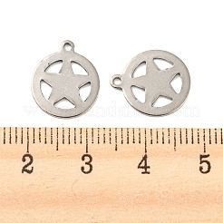 Anlaufgeschützte Charms aus Edelstahl 201&nbsp;STAS-Z049-02P