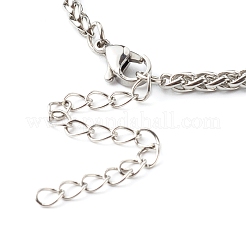 Bracciale a catena di grano in acciaio inossidabile 304 anti-appannamento&nbsp;BJEW-JB06520