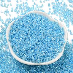 Гальванический прозрачный стеклянный бисер&nbsp;SEED-S042-16A-02