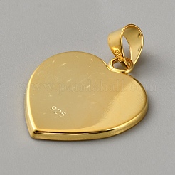 925 sterling supports pendentif argent cabochon&nbsp;STER-WH0007-18G