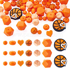 67 pz 7 stili di palline sportive in silicone&nbsp;SIL-TA0003-47B