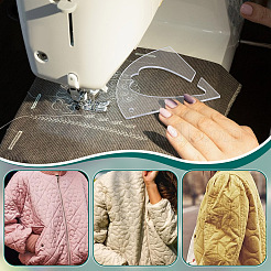 10шт. шаблон для опалубки из акрила смешанной формы&nbsp;AJEW-NB0008-04