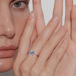 1 шт. компоненты кольца из стерлингового серебра&nbsp;STER-BC0002-53B