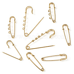 6 Stil 304 Edelstahl Sicherheitsnadeln Broschenzubehör&nbsp;STAS-TA0006-12G