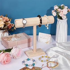 T-Bar-Ausstellungsständer für Armbänder aus Holz&nbsp;BDIS-WH0011-03