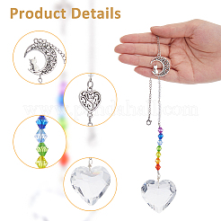 Стекло подвесные украшения&nbsp;HJEW-FH00032