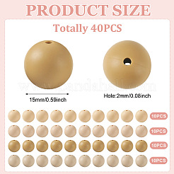 40 pz 4 colori perline focali rotonde in silicone&nbsp;SIL-TAD0001-02E