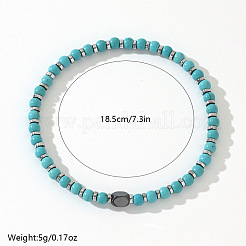 Браслеты из натуральных бирюзовых бусин для мужчин&nbsp;NU7993